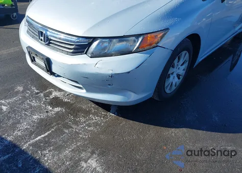 2012 Honda Civic Lx из США, поврежденный, VIN JHMFB2F5XCS004552